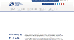 Desktop Screenshot of hetl.org