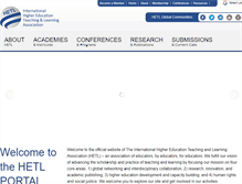 Tablet Screenshot of hetl.org